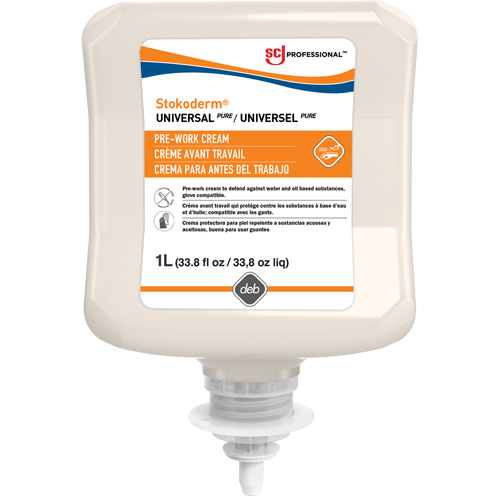 Cr&egrave;me sans silicone &agrave; appliquer avant de travailler Emulsion, Cartouche en plastique, 1000 ml We Share Industrial Supply