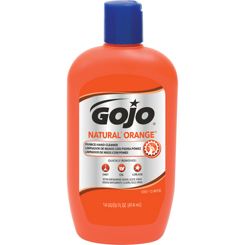 Nettoyant &agrave; mains Natural Orange, Pierre ponce, 414 ml, Bouteille, Agrumes/Orange We Share Industrial Supply