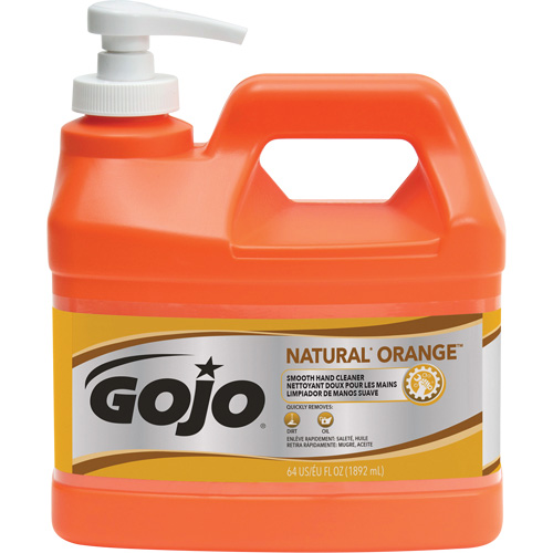 Nettoyant &agrave; mains Natural Orange, Cr&egrave;me, 1,89 L, Bouteille &agrave; pompe, Agrumes/Orange We Share Industrial Supply