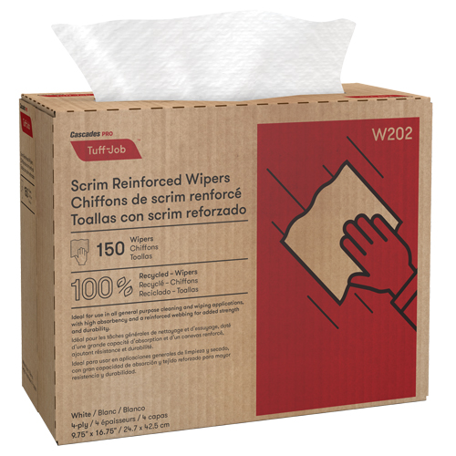 Chiffons renforc&eacute;s de canevas Pro Tuff-Job, Tout usage, 16-3/4" lo x 9-3/4" la We Share Industrial Supply