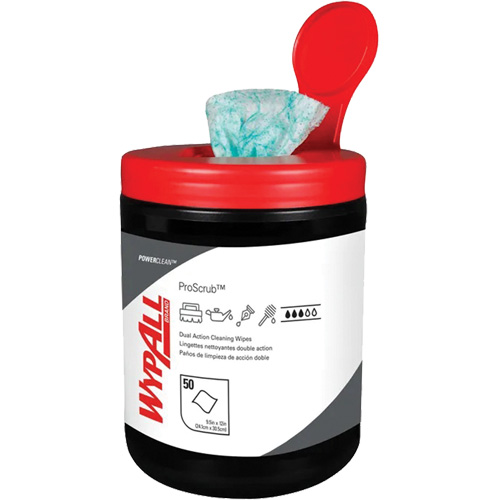 Wypall&reg; Dual Action Cleaning Wipes, 50 Wipes, 12" x 10-1/2" We Share Industrial Supply