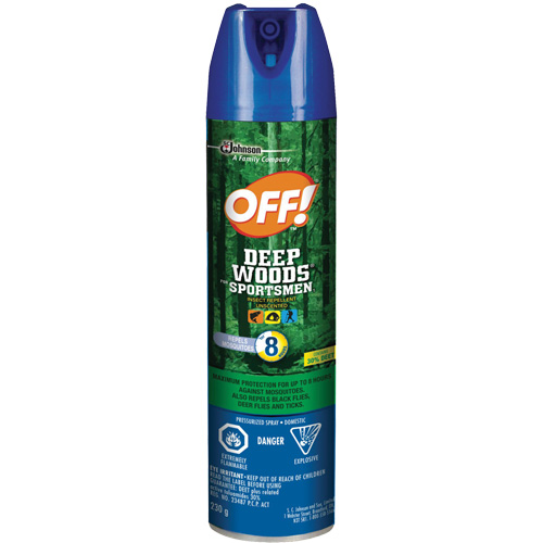 Insectifuge pour sportifs Off! R&eacute;gions sauvages, DEET &agrave; 30 %, A&eacute;rosol, 230 g We Share Industrial Supply