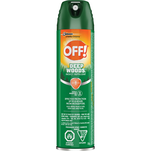 OFF! Deep Woods&reg; Insect Repellent, 25% DEET, Aerosol, 230 g We Share Industrial Supply