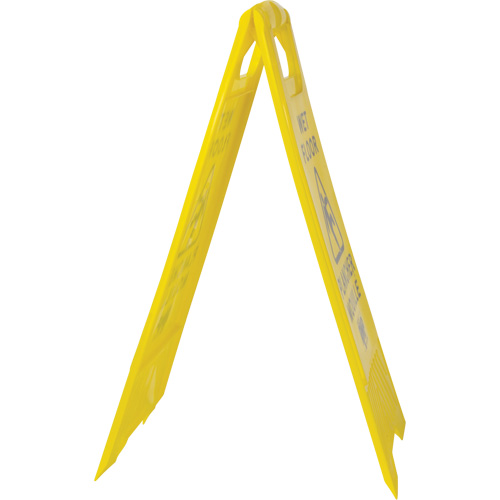 Safety Wet Floor Sign, Bilingual with Pictogram We Share Industrial Supply