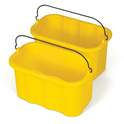 Seau porte-accessoires Executive Series, Capacit&eacute; de 2.5 gal. US (10 pintes), Jaune We Share Industrial Supply