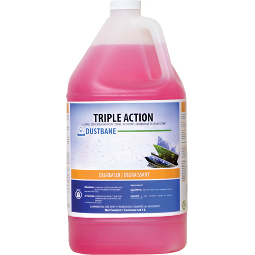 Triple Action - Cleaner, Degreaser, and Disinfectant, 5 L, Jug We Share Industrial Supply