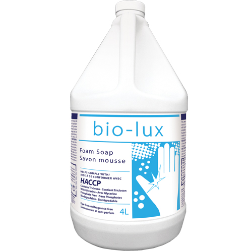 Bio-Lux Antimicrobial Soap, Foam, 4 L, Unscented We Share Industrial Supply