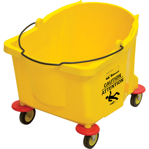 Seau pour vadrouille, Capacit&eacute; de 9.5 gal. US (38 pintes), Jaune We Share Industrial Supply