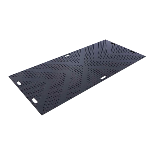 LibertyMat&reg; Medium-Duty Ground Protection, 4' x 8', High Density Polyethylene, Textured, Black We Share Industrial Supply