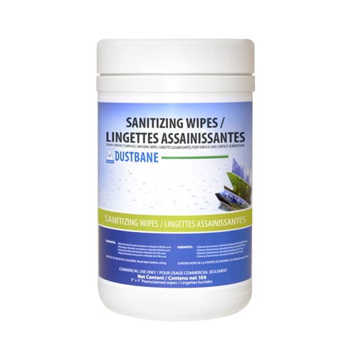 Food Contact Surface Sanitizing Wipes, 6" x 10", 100 Count We Share Industrial Supply