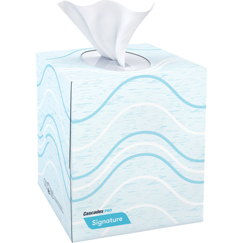 Papier-mouchoir Pro Signature, 2 pli, 8" lo x 8" la, 90 feuilles/boîte We Share Industrial Supply
