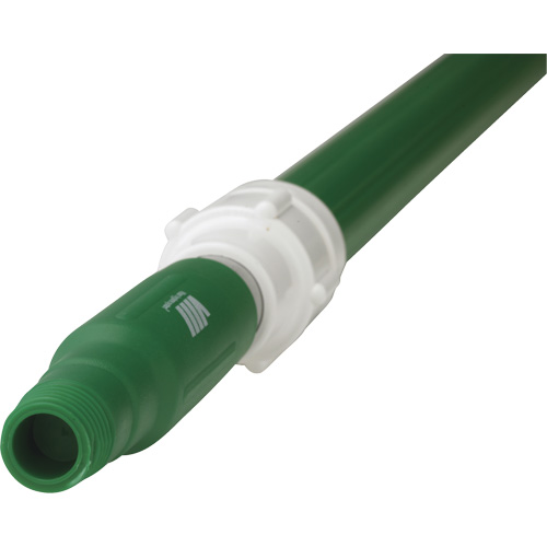 Manche de brosse pour plateforme, Brosse/Support &agrave; tampon, Vert, T&eacute;lescopique, 62"-113" lo We Share Industrial Supply