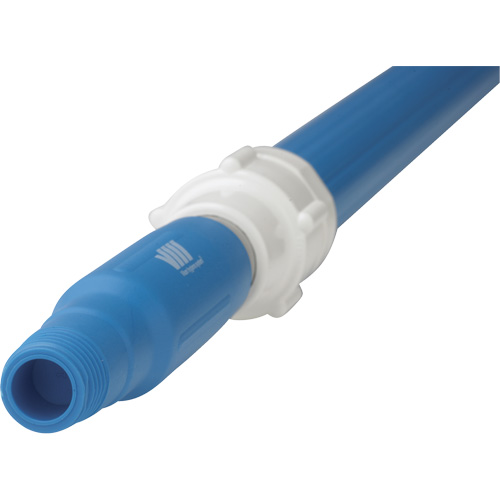 Manche de brosse pour plateforme, Brosse/Support &agrave; tampon, Bleu, T&eacute;lescopique, 62"-113" lo We Share Industrial Supply