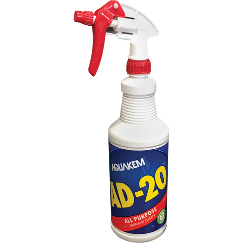 Nettoyant & d&eacute;graissant AD-20, Bouteille &agrave; g&acirc;chette We Share Industrial Supply