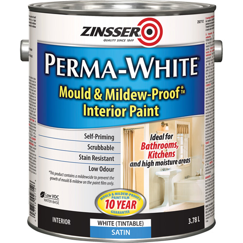 Peinture int&eacute;rieure Mold & Mildew-Proof Perma-White, 3,78 L, Gallon, Blanc We Share Industrial Supply
