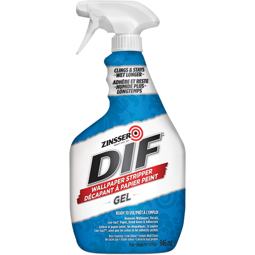 Gel d&eacute;capant pour papier peint DIF, 946 ml, Bouteille &agrave; g&acirc;chette We Share Industrial Supply