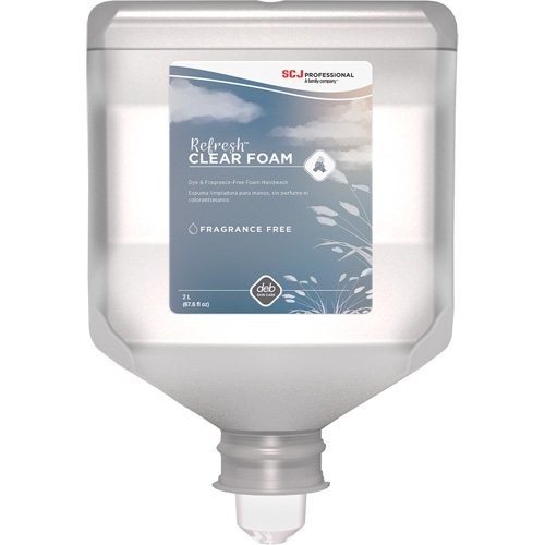 Savon transparent pour les mains Refresh, Mousse, 2 L, Sans parfum We Share Industrial Supply