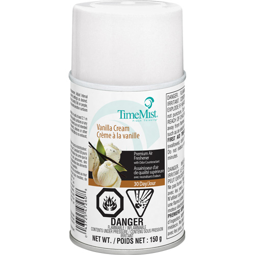 TimeMist&reg; Industrial Strength Air Freshener, Vanilla Cream, Aerosol Can/Cartridge We Share Industrial Supply