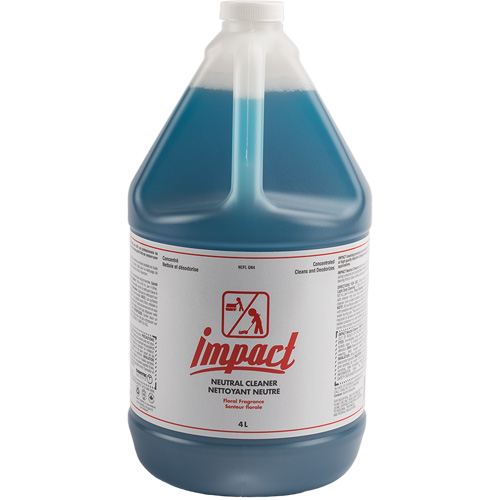 Impact Neutral Floor Cleaner, 4 L, Jug We Share Industrial Supply