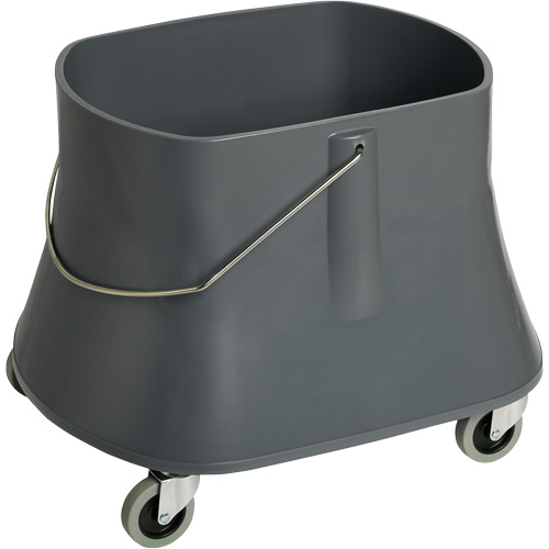 Seau pour vadrouille Champ, Capacit&eacute; de 10 gal. US (40 pintes), Gris We Share Industrial Supply