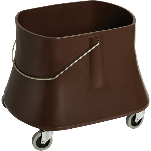 Seau pour vadrouille Champ, Capacit&eacute; de 10 gal. US (40 pintes), Brun We Share Industrial Supply