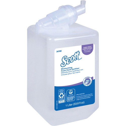 Scott&reg; Control Super Moisturizing Foam Hand Sanitizer, 1000 ml, Cartridge Refill, 70% Alcohol We Share Industrial Supply