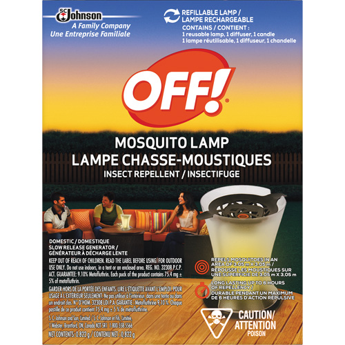 OFF! PowerPad&reg; Mosquito Repellent Lamp, DEET Free, Lamp, 0.822 g We Share Industrial Supply