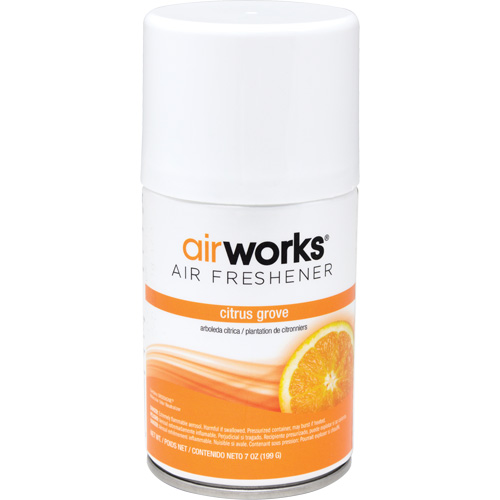 AirWorks&reg; Metered Air Fresheners, Citrus Grove, Aerosol Can We Share Industrial Supply