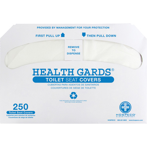 Health Gards&reg; Half-Fold Toilet Seat Covers We Share Industrial Supply