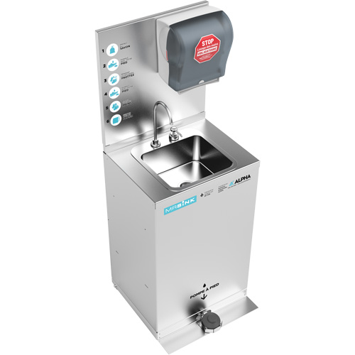 Poste de nettoyage des mains portable MRSink We Share Industrial Supply