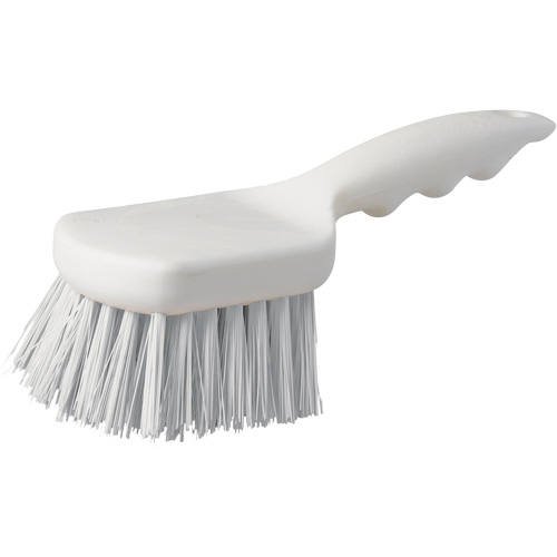 Brosse &agrave; chaudron &agrave; manche court, 9" l, Soies Polypropyl&egrave;ne, Blanc We Share Industrial Supply