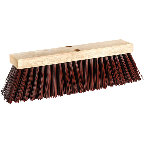 Balai-brosse de rue et d'&eacute;curie, 16", Extra-ferme, Soies Polypropyl&egrave;ne We Share Industrial Supply