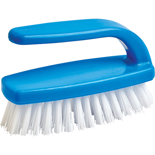 Nail Cleaning Brush, 4" L, Synthetic Bristles, Blue/White We Share Industrial Supply