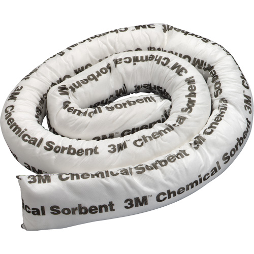 Mini-barri&egrave;re de pollution absorbante pour produits chimiques, Mati&egrave;res dangereuses, 8' lo x 3" la, Absorption 15,5 gal We Share Industrial Supply