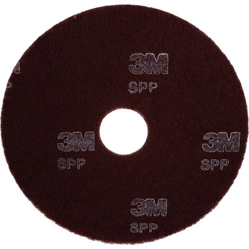 Tampon haute performance, 17", D&eacute;capant, Marron We Share Industrial Supply