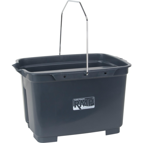 Dual Compartment Bucket, 4.75 US Gal. (19 qt.) Capacity, Grey We Share Industrial Supply