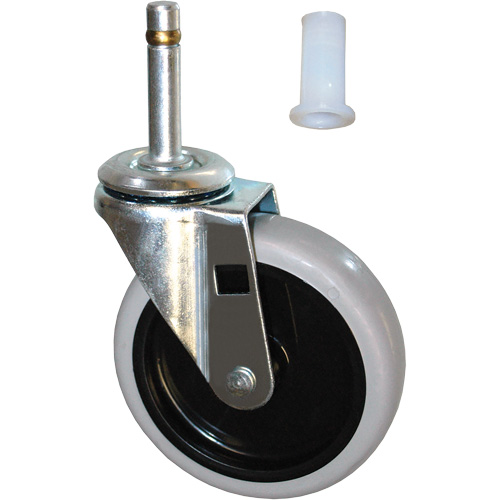Roulette &agrave; tige pivotante de rechange pour chariot We Share Industrial Supply