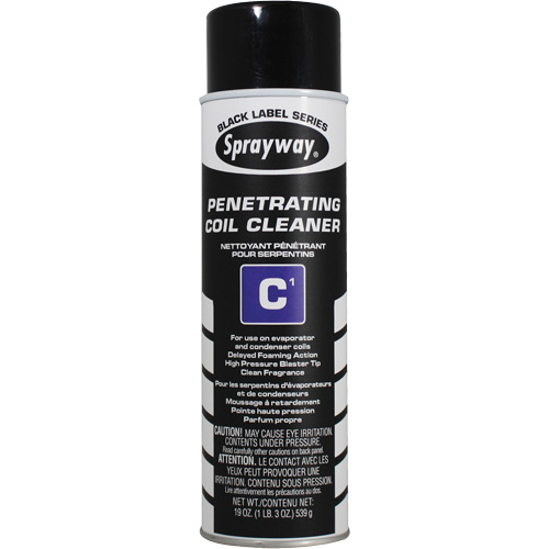 Nettoyant p&eacute;n&eacute;trant pour serpentins C1, 19 oz liq., Canette a&eacute;rosol We Share Industrial Supply