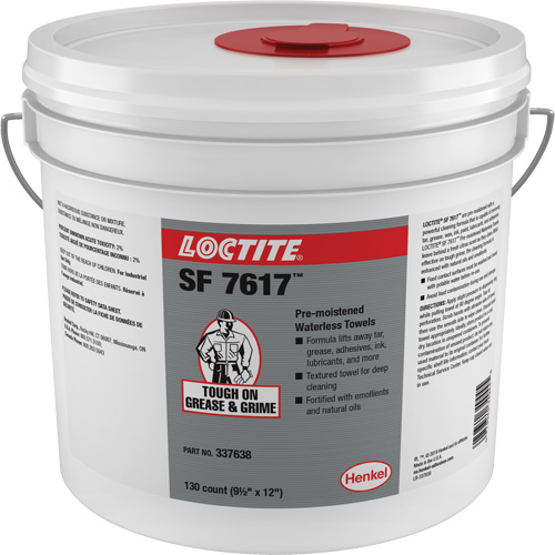 SF 7617 Industrial Hand Wipes, 130 Wipes, 12" x 9-1/2" We Share Industrial Supply