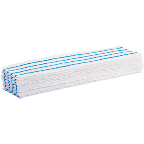 Tampon vadrouille jetable, Style Boucles et crochets, Microfibre, 18" lo x 4" la We Share Industrial Supply