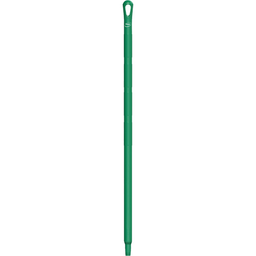 Ultra Hygiene Handle, Broom/Brush/Pad Holder/Scraper/Squeegee, Green, Standard, 40" L We Share Industrial Supply