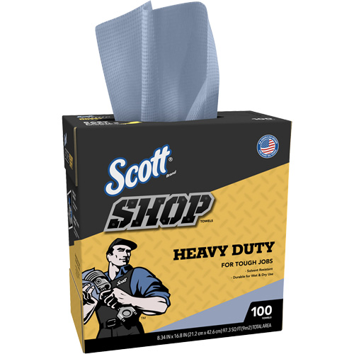 Shop Towels, Heavy-Duty, 16-4/5" L x 8-1/3" W We Share Industrial Supply