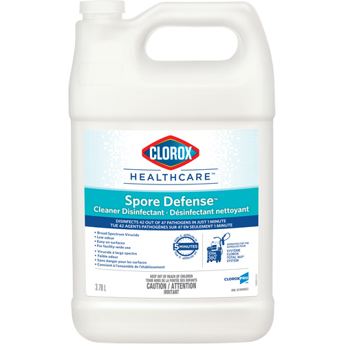 Clorox Healthcare&reg; Spore Defense Cleaner Disinfectant, 3.78 L, Jug We Share Industrial Supply