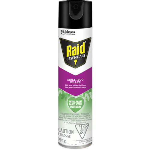 Insecticide polyvalent Essentials Raid, 350 g, Canette a&eacute;rosol We Share Industrial Supply