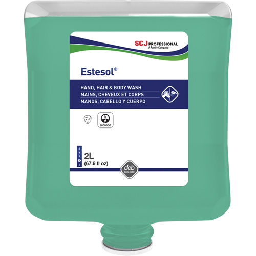 Nettoyant pour les mains, les cheveux et le corps Estesol, 2 L, For&ecirc;t tropicale, Cartouche en plastique We Share Industrial Supply