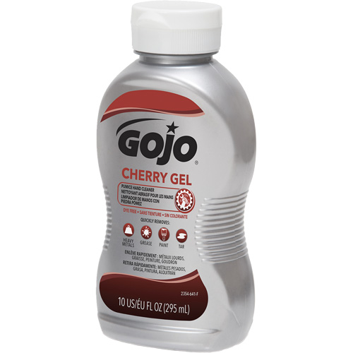 Nettoyant &agrave; mains, Gel/Pierre ponce, 295,74 ml, Bouteille, Cerise We Share Industrial Supply
