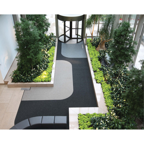 Supreme Knob Entrance Matting, Wiper/Scraper, 6-1/2' x 75-1/2' x 7/16", Charcoal We Share Industrial Supply