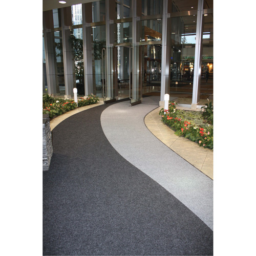 Supreme Knob Entrance Matting, Wiper/Scraper, 6-1/2' x 75-1/2' x 7/16", Charcoal We Share Industrial Supply