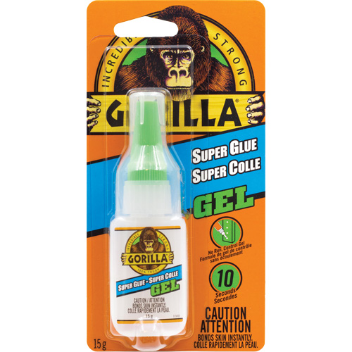 Super Glue Gel, 15 g, Bottle, Clear We Share Industrial Supply