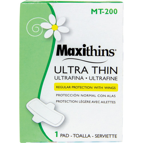 Maxithins&reg; Maxi Pad Ultra Thin with Wings We Share Industrial Supply